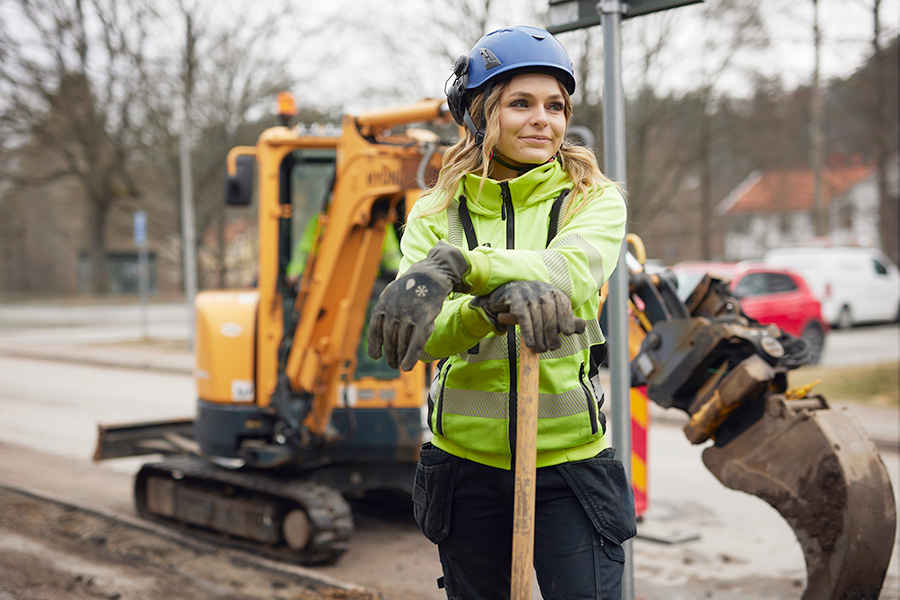 Anläggare Mark i arbete