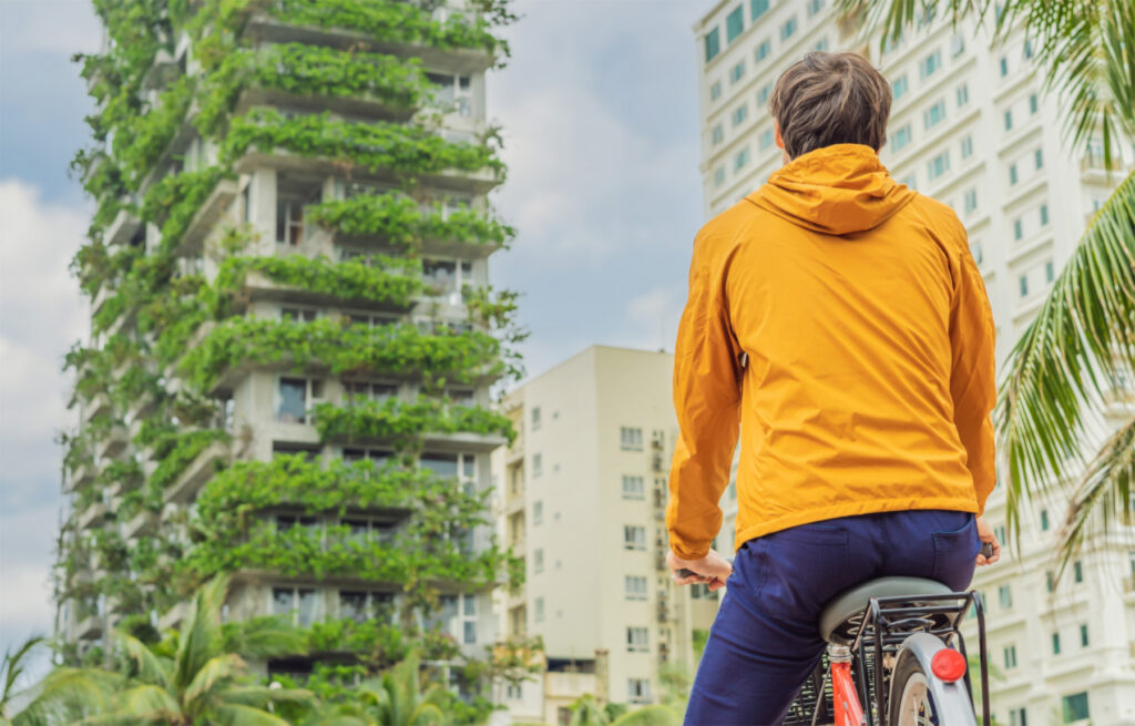 Hållbarhet inom Byggsektorn konceptbild
